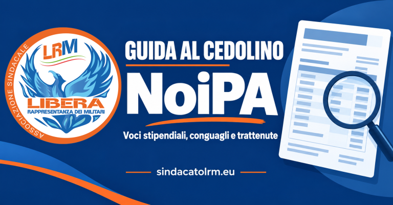 Guida al cedolino NoiPA con logo ufficiale LRM
