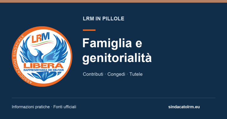 LRM in pillole — Famiglia e genitorialità — logo ufficiale LRM