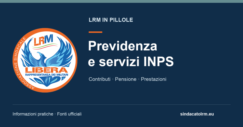 LRM in pillole — Previdenza e servizi INPS — logo ufficiale LRM