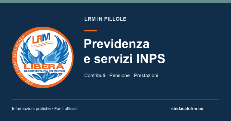 LRM in pillole — Previdenza e servizi INPS — logo ufficiale LRM